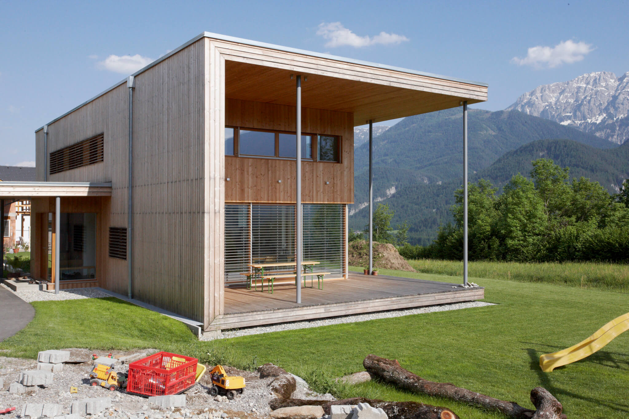 einfamilienhaus, holzbau, fertigteilbau, wohnhaus